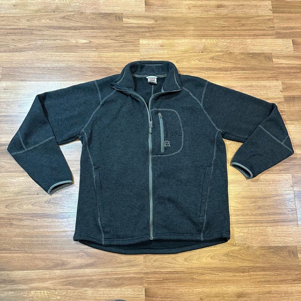 Avalanche Outdoor Long-Sleeve Collared Full Zip Coat Gray | Men Size XL